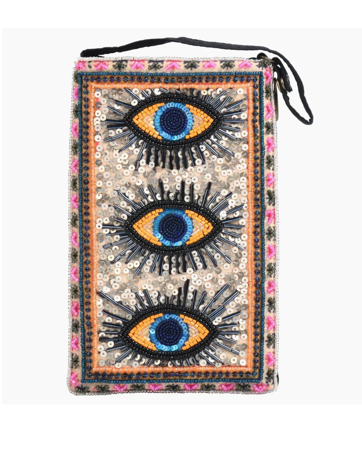 Hand beaded cell phone bag
