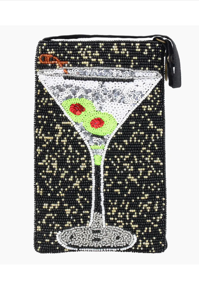 Hand beaded cell phone bag