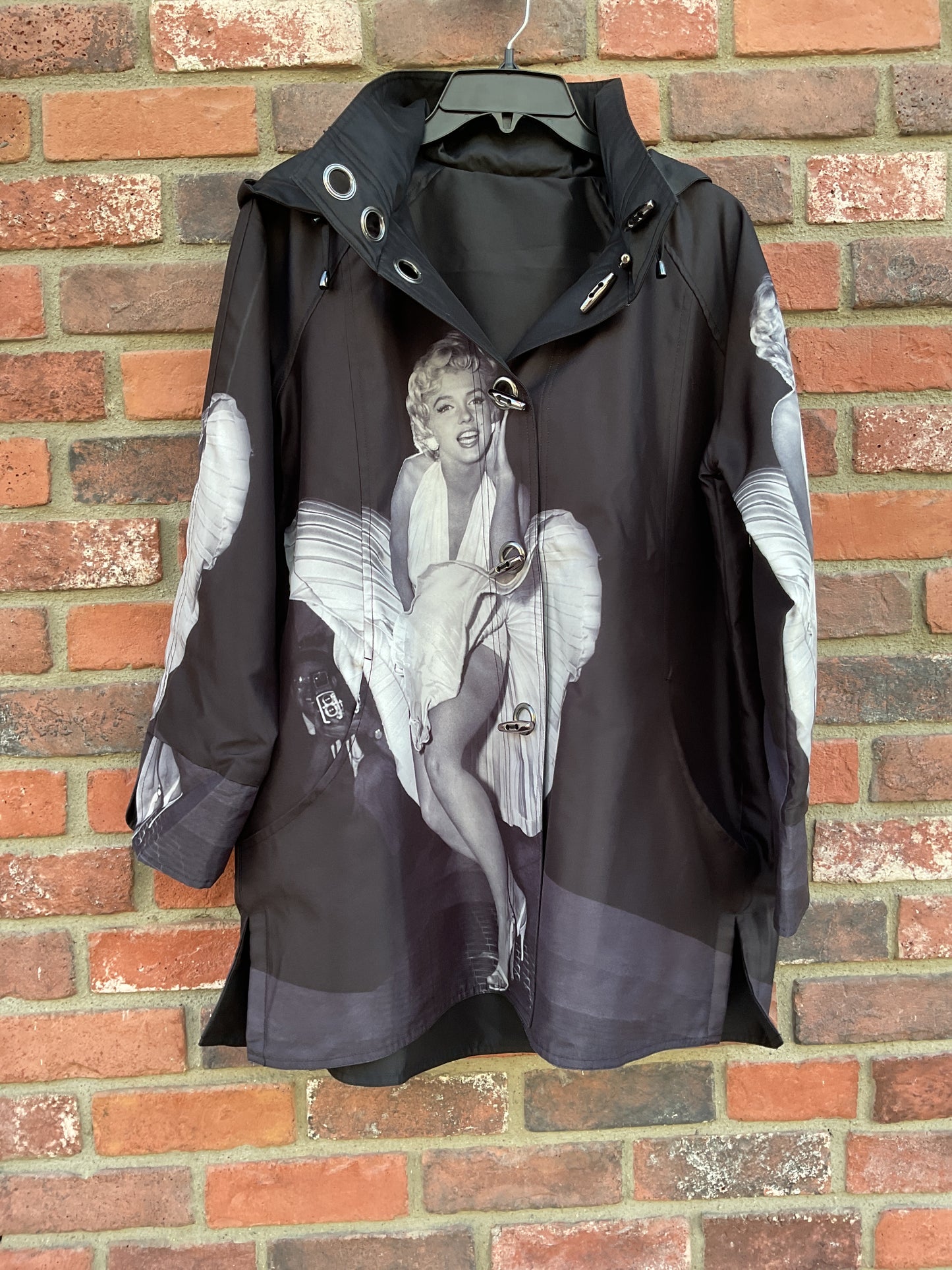 Marilyn Monroe reversible rain jacket