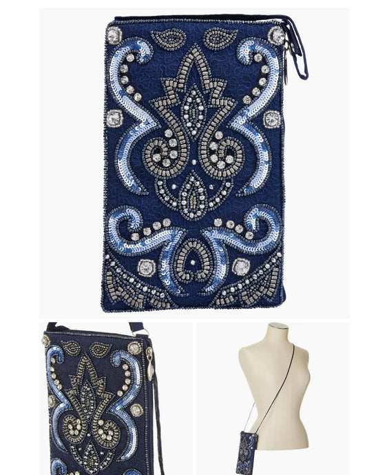 Hand beaded phone bag